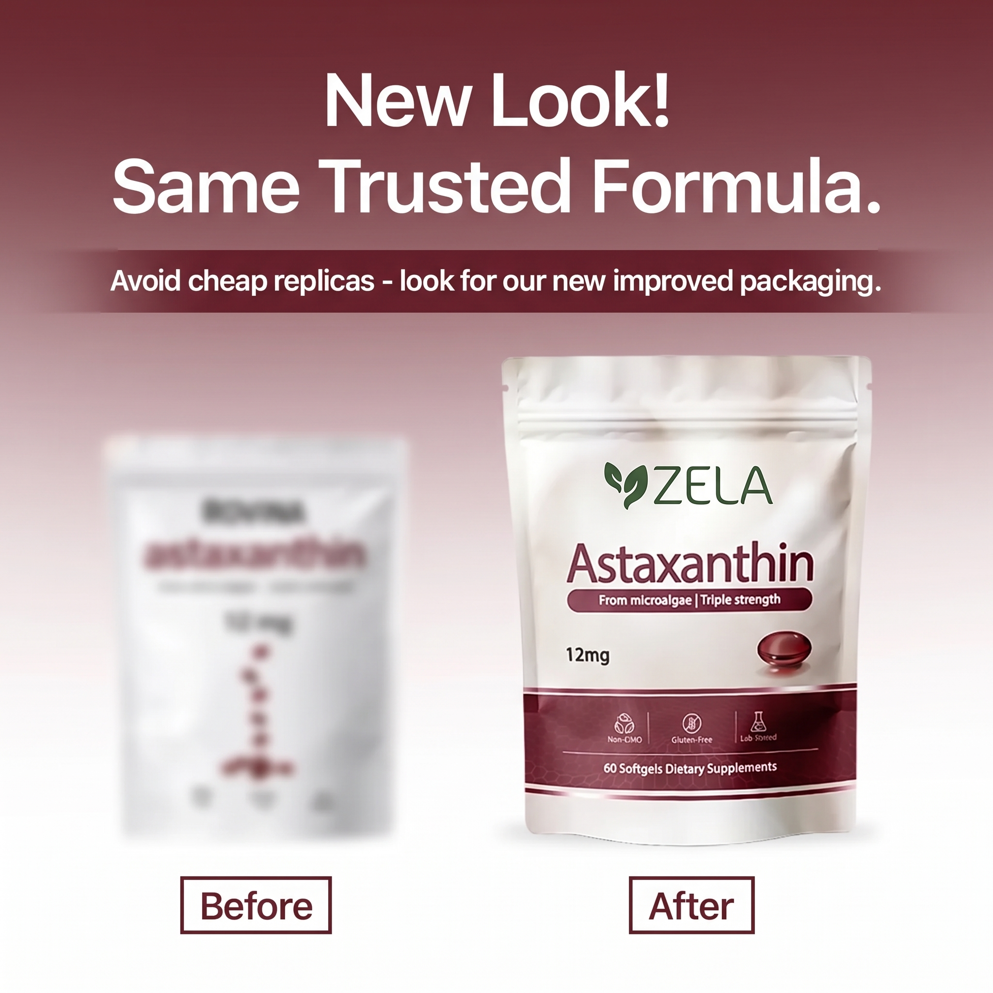 Zela Astaxanthin - Nature’s Most Powerful Antioxidant for Whole Body Support & Cellular Protection