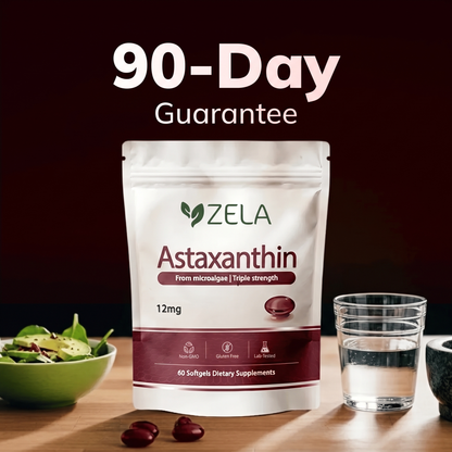 Zela Astaxanthin - Nature’s Most Powerful Antioxidant for Whole Body Support & Cellular Protection